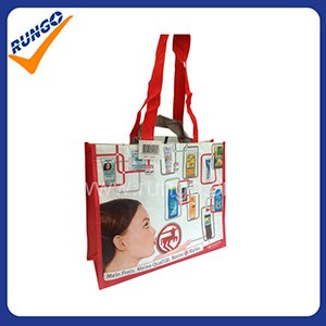 Reusable RPET shopping bag with lamination 