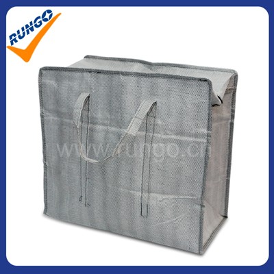 Extra strong pp woven  jumbo bag with zippers 