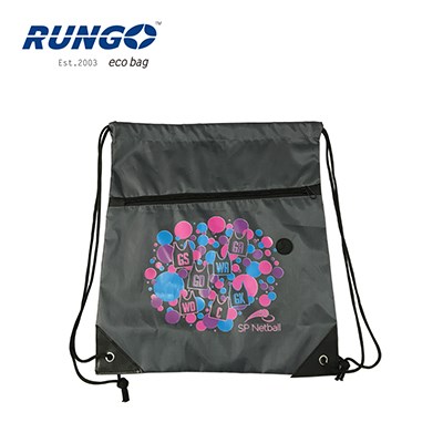 210D polyester backpack with pocket