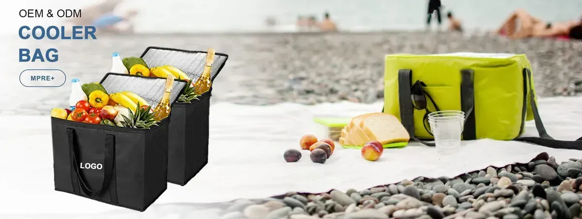 Reusable Outdoor Party Picnic Drink Beer Fruit large thermal insulated food delivery non woven cooler bag - ICE-2020 - Detail