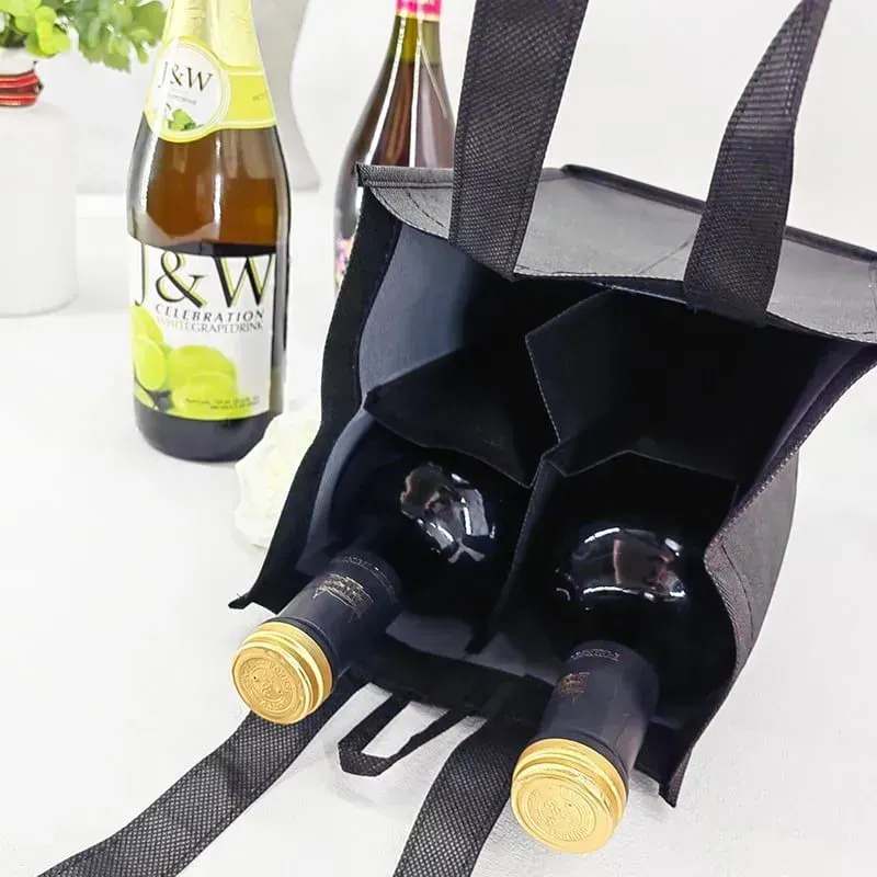 Bugundy color wine bag wine Non woven bags for 2 / 3 / 4 /6 bottle wine - WB-1902